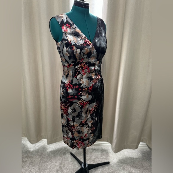 Fully Lined Donna Rocco Silk Dress Size 12 - Picture 5 of 14